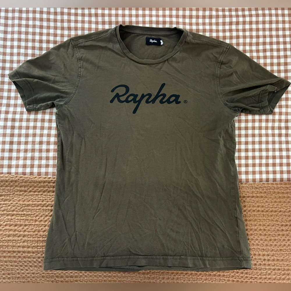 Rapha Olive Green Men's T-Shirt- medium